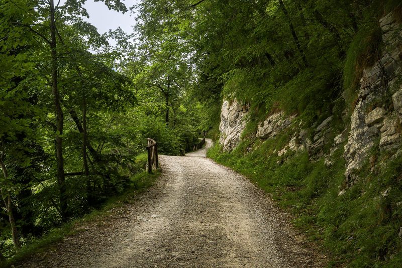 Lesní příjezd ke skupině chat – Zábřeh, Recyklát 0/63 20 cm + štěrk, 3 × 180 m, propustek